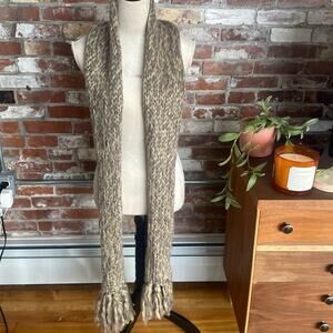 Universal Thread Oversized Brown  Knit Scarf